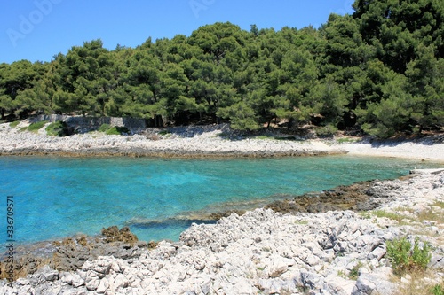 blue bay near Mali Losinj, Croatia