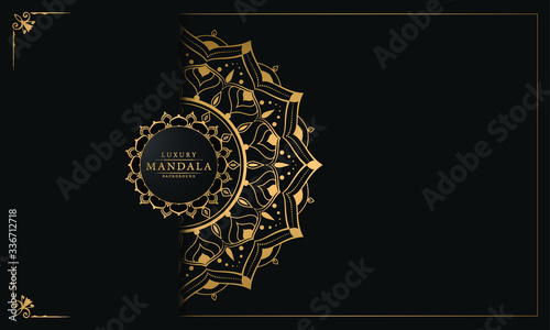 Luxury ornamental mandala design background  with royal arabesque pattern arabic islamic east style.  ornament elegant  invitation wedding card   invite   backdrop cover banner illustration 