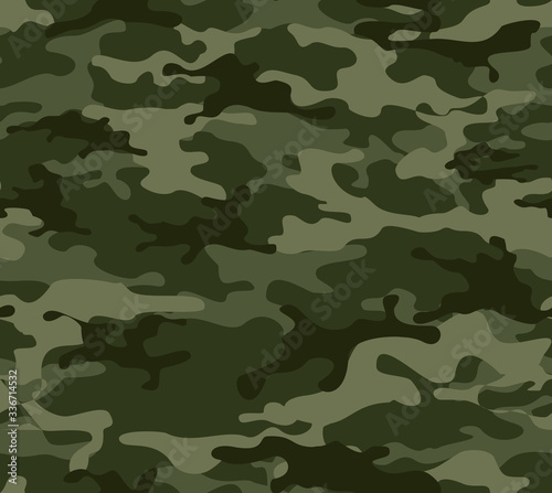 Camouflage seamless pattern. Print on fabric on paper vector