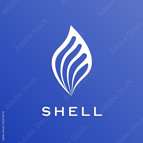 Vector design of technology shell lines. Minimalist style, flat, and simple.