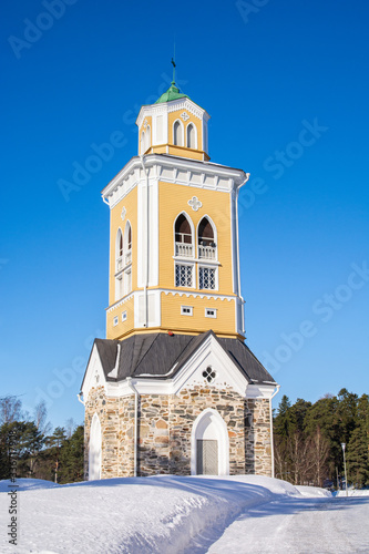 View of The Kerimaki Church Bell Tower, Finland photo