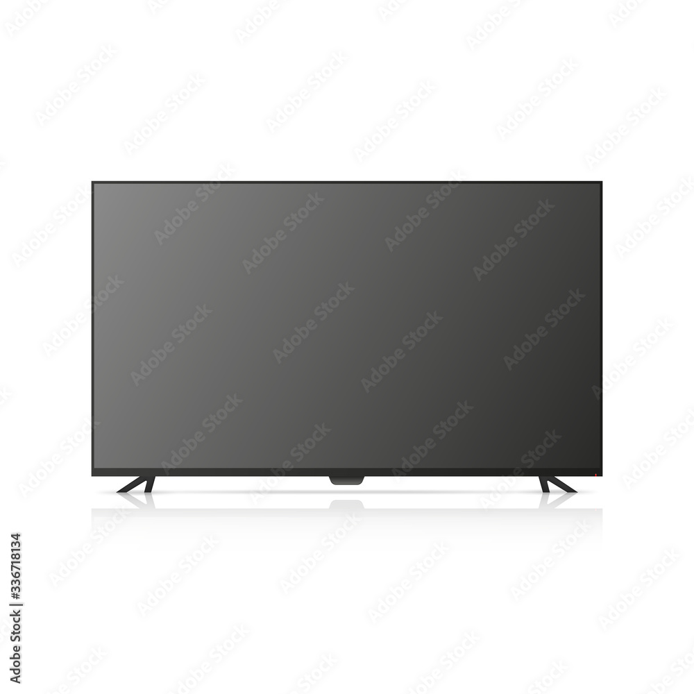 The TV is off. TV vector illustration isolated on white background. The TV is off. TV vector illustration isolated on white background.