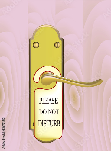 Please do not disturb sign. vector