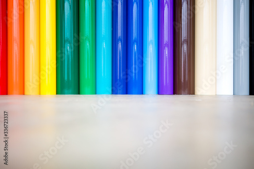 Rainbow Rolls of Vinyl