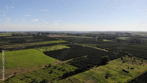 aerial view of the farm