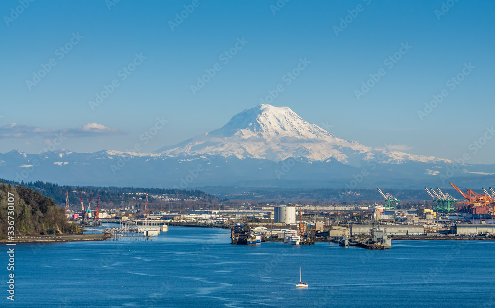 Harbor And Mountain 7 Harbor And Mountain 7