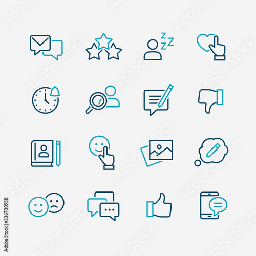 Social Networks Vector Icons set
