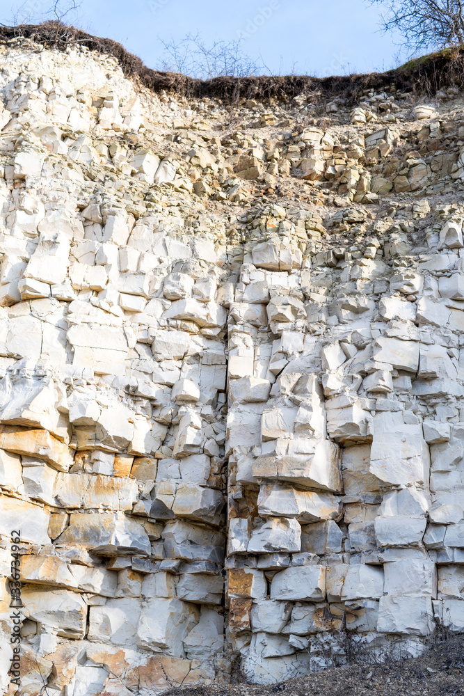 Fototapeta premium outcrop of limestone