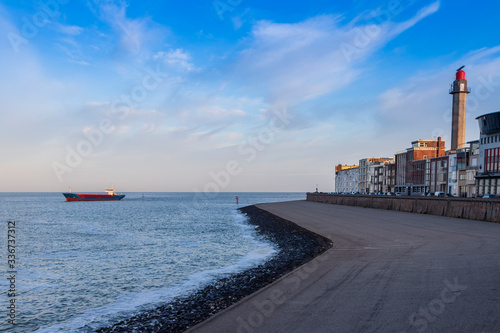 View of the North Sea coast in the city of Vlissingen in Holland. © Roman Bjuty