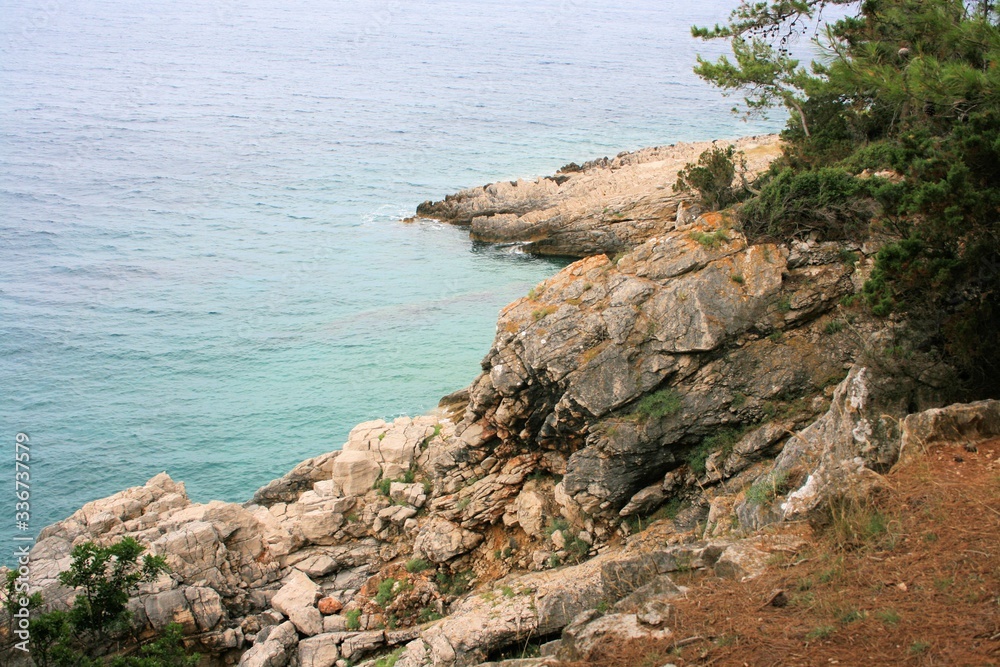 coast near Rovenska, island Losinj, Croatia