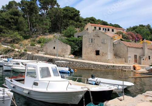 small port of Rovenska, island Losinj, Croatia photo