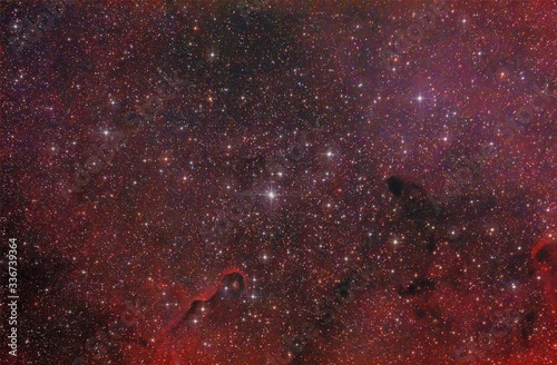 Εκτύπωση καμβά Universe, Astronomy, Cosmos, Elephant's Trunk Nebula, IC 1396, the constellation