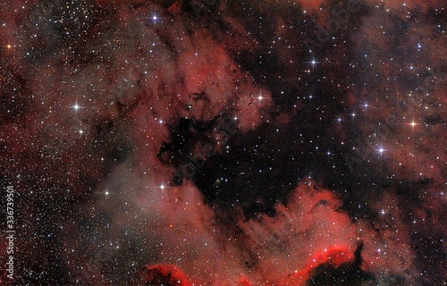 Space, Sky, Cosmos, NGC 7000, constellation of a swan, The North America Nebula