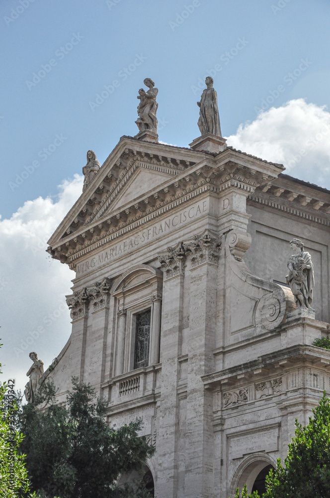 Santa Maria Nova (Santa Francesca Romana) situated next to the Roman Forum in Rome, Italy