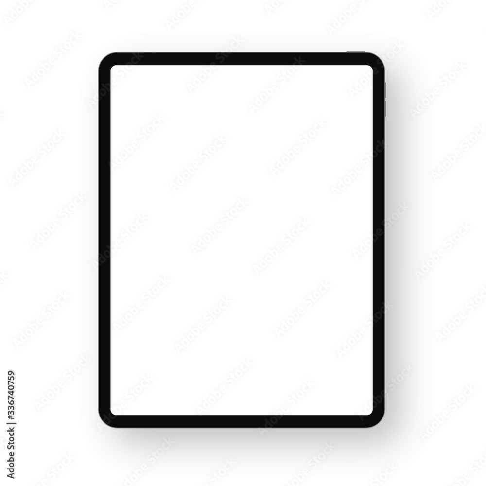 Realistic black Tablet. Front Display View. High Detailed Device Mockup. Separate Groups and Layers. Easily Editable Vector Realistic black Tablet. Front Display View. High Detailed Device Mockup. Separate Groups and Layers. Easily Editable Vector