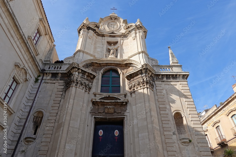 San Camillo ai Crociferi (Church of St. Camillus) in center of Palermo, Sicily, Italy