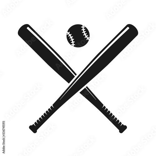 Canvas Print baseball vector icon in trendy flat design