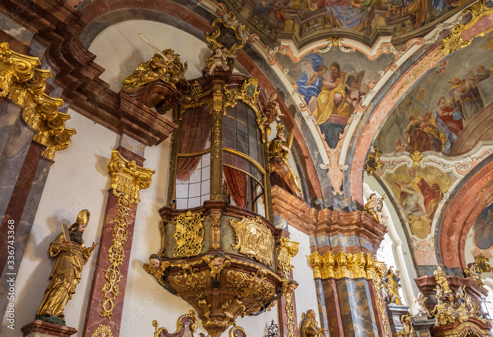 Prague Loreta, interior of Church