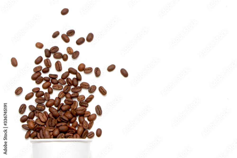 coffee beans in a cup coffee beans in a cup