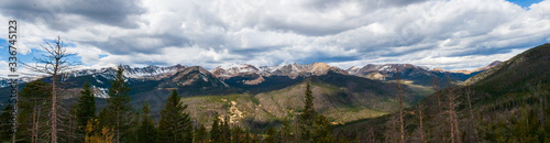 Veduta sulle Rocky Mountain National Park, Colorado, USA