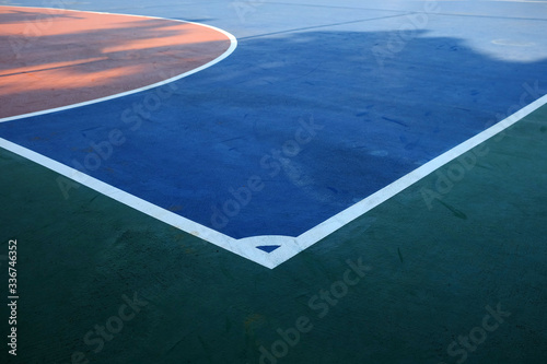 Corner of Futsal Court Background.