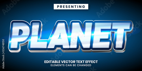 Editable text effect - Shiny modern game style