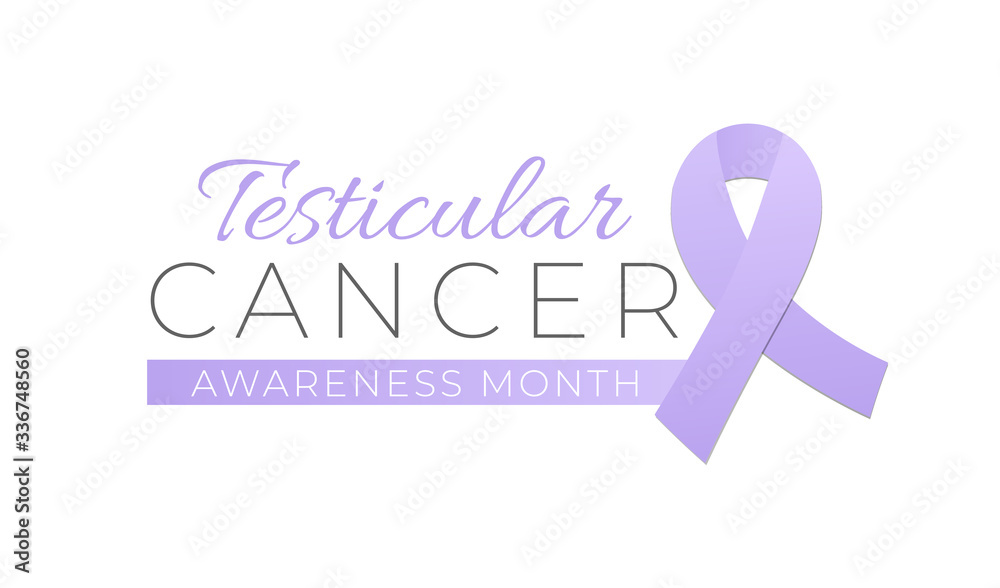 Testicular Cancer Awareness Month Isolated Logo Icon Sign Testicular Cancer Awareness Month Isolated Logo Icon Sign