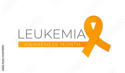 Leukemia Cancer Awareness Month Isolated Logo Icon Sign