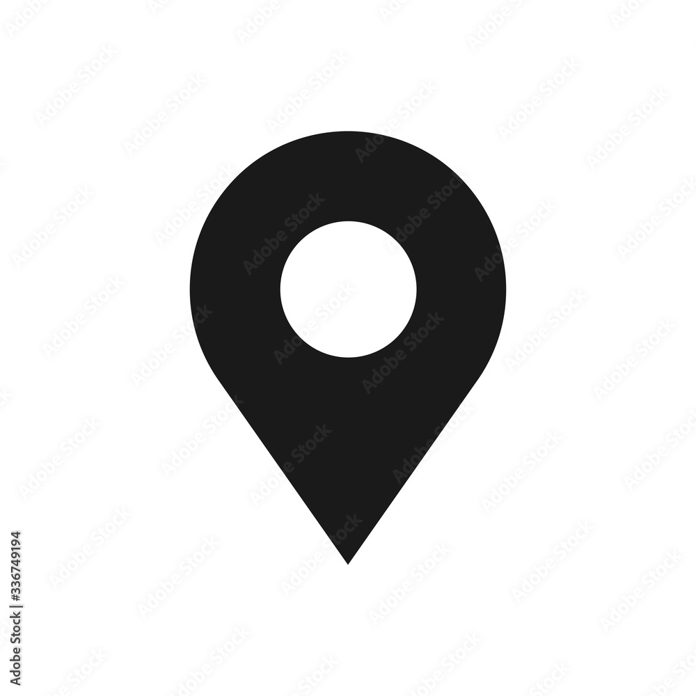 map pin icon vector logo template, locator icon map pin icon vector logo template, locator icon