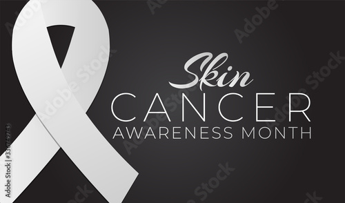 Black Skin Cancer Awareness Month Background Illustration
