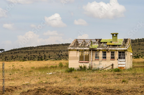 Abandoned House In The Savannah Of Masai Mara Park