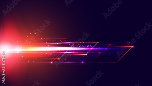 Abstract technology hi tech background concept speed movement motion blur moving fast in the light.