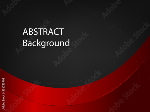red curve overlap cover presentation design