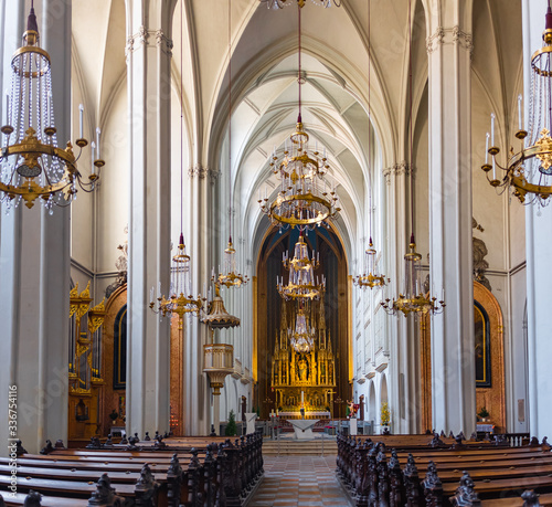 The Augustinian Church (German: Augustinerkirche) in Vienna is a parish church located on Josefsplatz, next to the Hofburg, the winter palace of the Habsburg dynasty in Vienna. photo