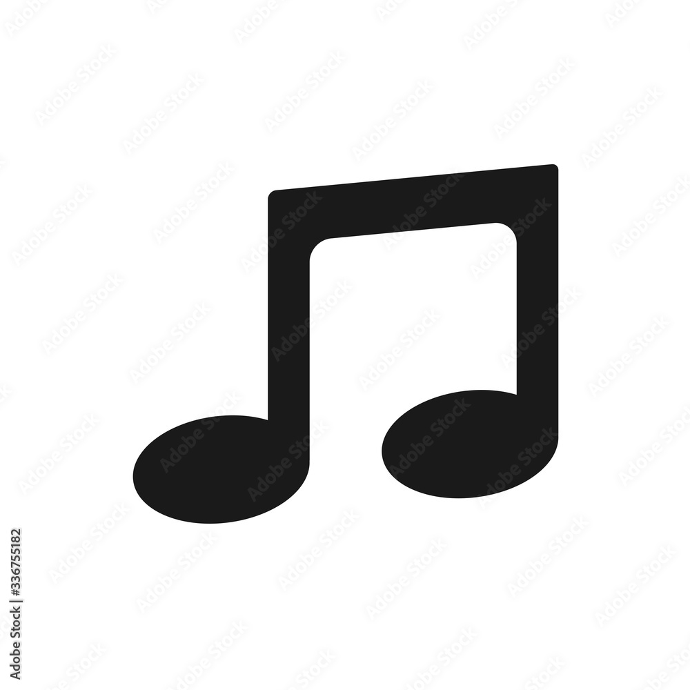 music note icon in trendy flat style music note icon in trendy flat style