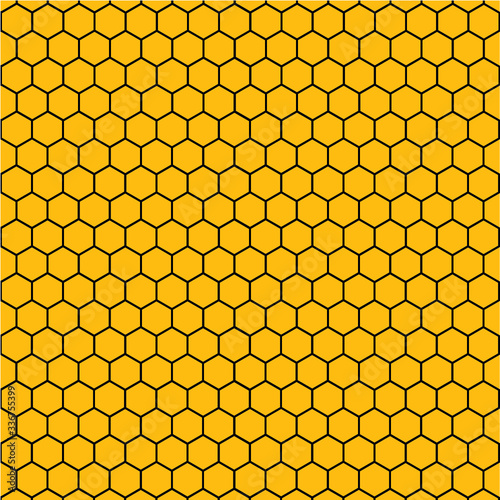 Fondo con celdas hexagonales como un panal