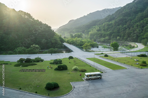 Hotel in Myohyang mountains, North Korea photo