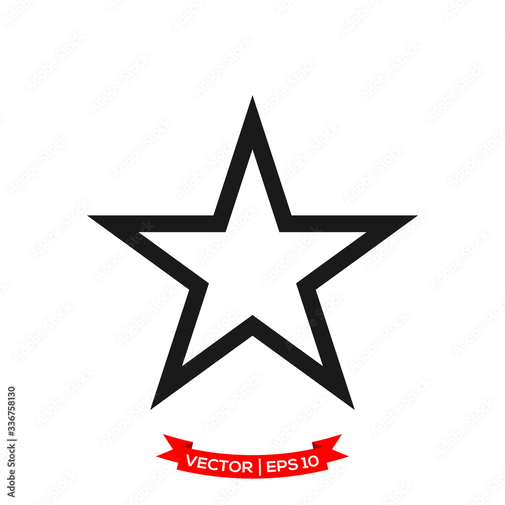 star icon in trendy flat style, star symbol