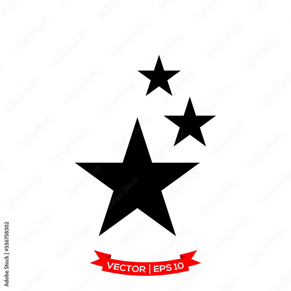 star icon in trendy flat style, star symbol