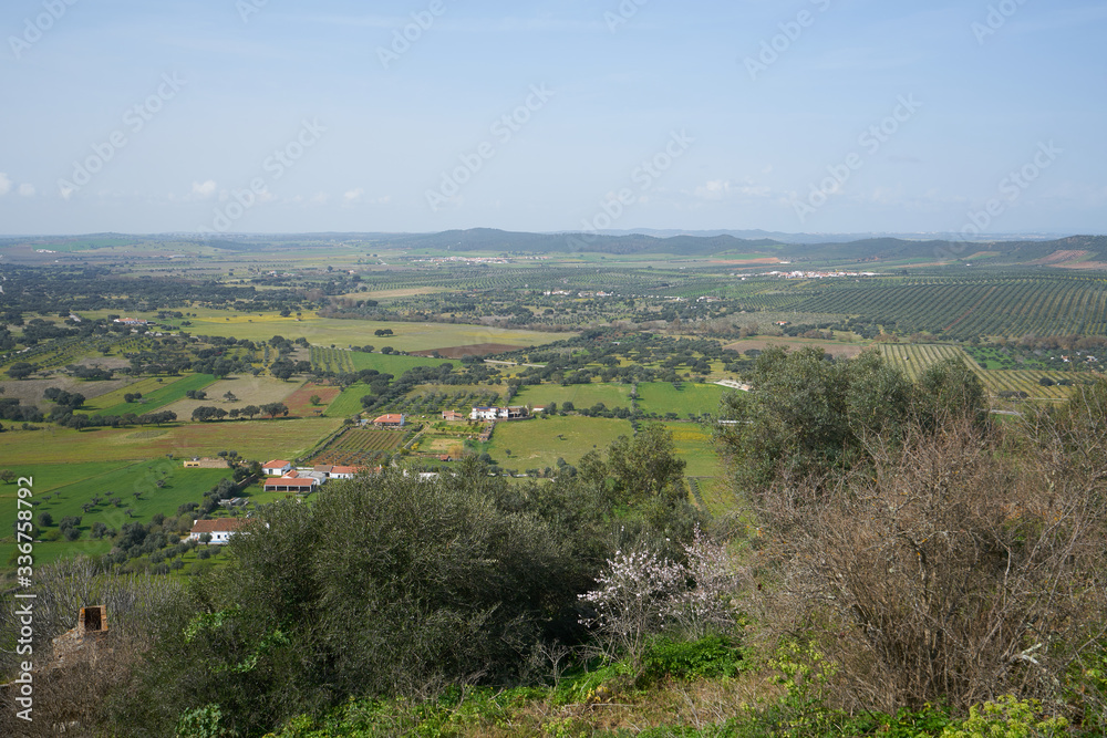 Landscape around Monsaraz in Alentejo, Portugal