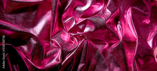 Close up of satin fabric