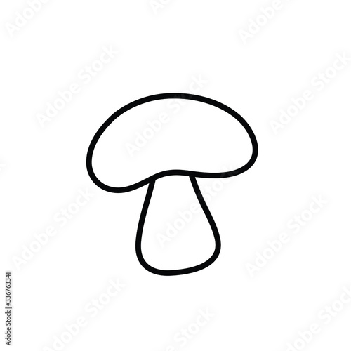 Mushroom icon vector, mushroom sign