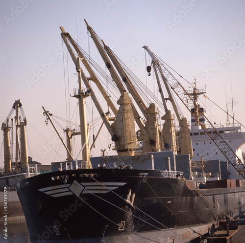 ship in the harbor