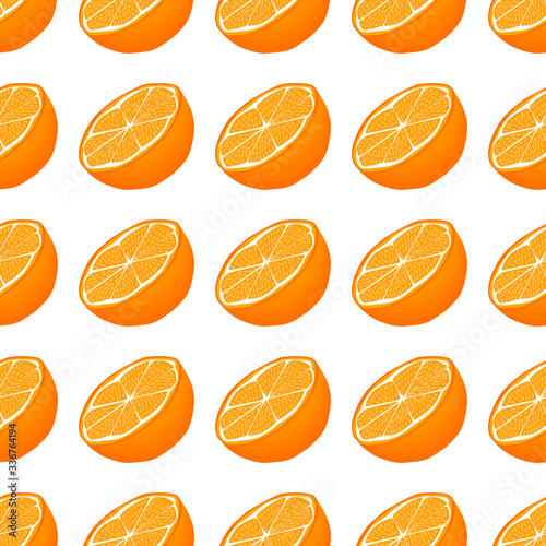 Illustration on theme big colored seamless orange