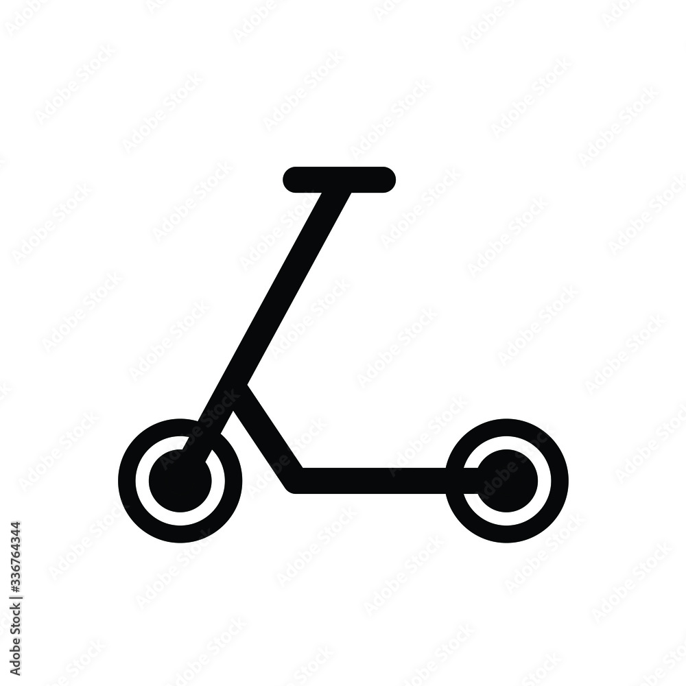 Kick scooter icon - vector Kick scooter icon - vector