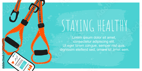 Template poster home workout