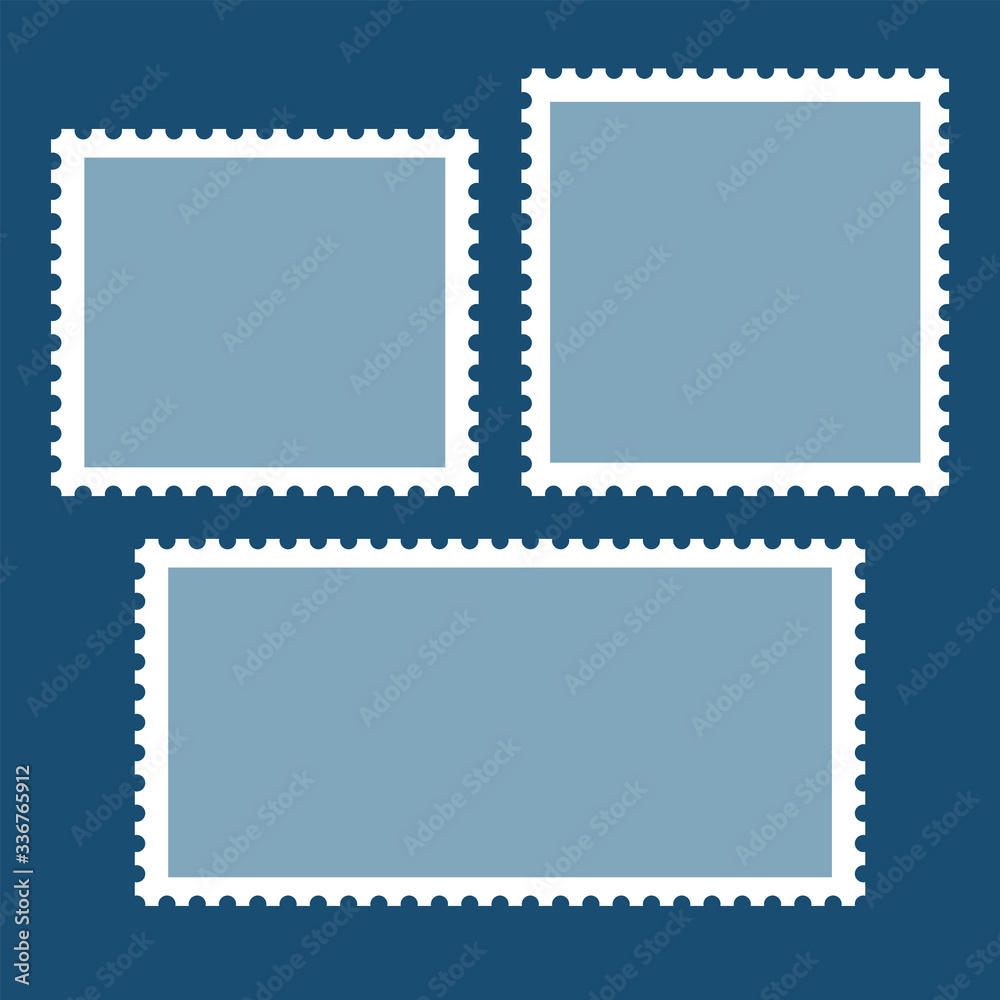 Blank stamps. Vector