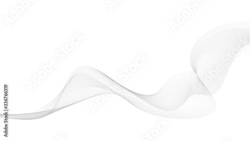 Modern white and gray wave background	