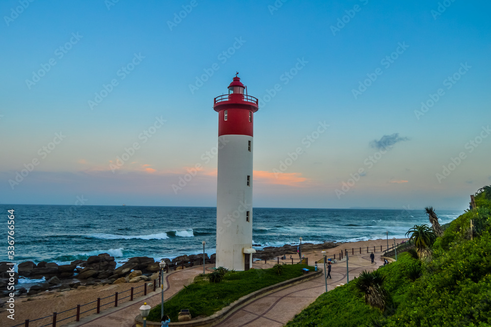 Umhlanga Lighthouse one of the world's iconic lighthouses in Durban north KZN South Africa