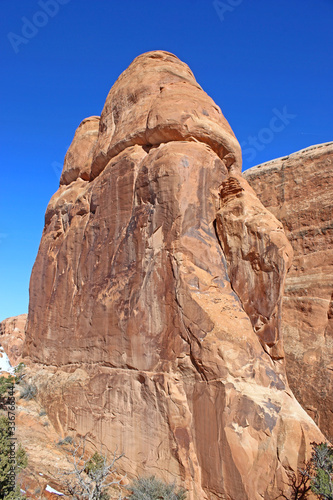 Rock formations in the Arches national Park, Utah